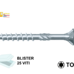 Vite Truciolare TPS Filetto Parziale Impronta Torx Tx25 Zincate in Blister da Pezzi 25 mm.5,0 x varie lunghezze | Tecfi